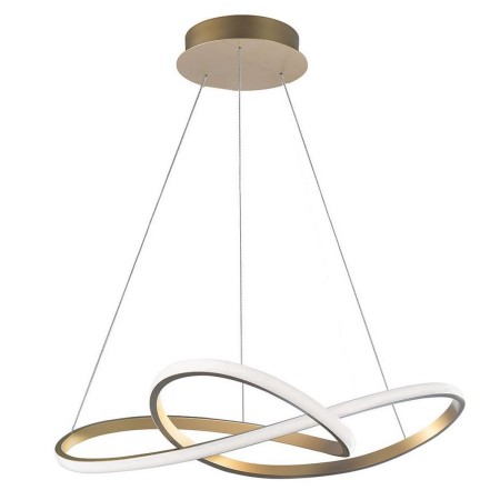 Niecodzienna lampa Luces Exclusivas JEREZ LE41656 - kolor lampy - szczotkowany złoty, materiał - aluminium
