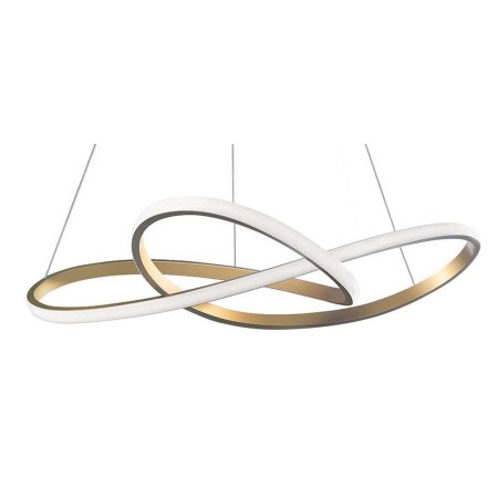 Niecodzienna lampa Luces Exclusivas JEREZ LE41656 - kolor lampy - szczotkowany złoty, materiał - aluminium