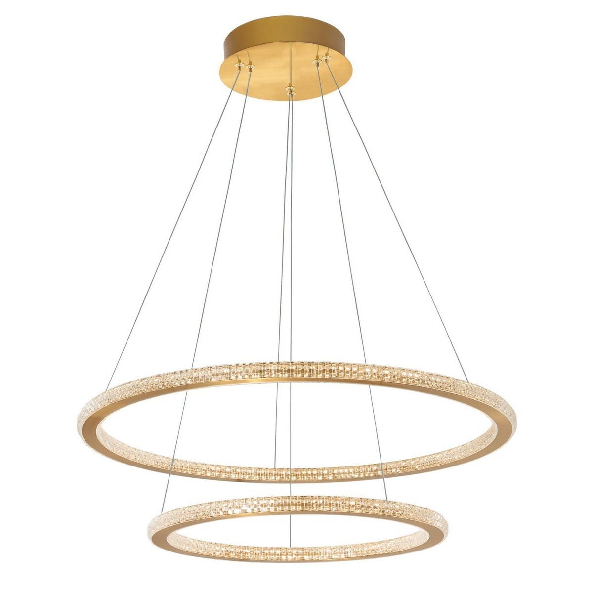 Wyjątkowa oprawa oświetleniowa Luces Exclusivas MONTE LE41691 - kolor lampy - złoty, materiał - aluminium/akryl