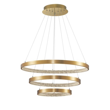 Niecodzienna lampa Luces Exclusivas MORON LE41699 - kolor lampy - antyczny mosiądz, materiał - aluminium/akryl