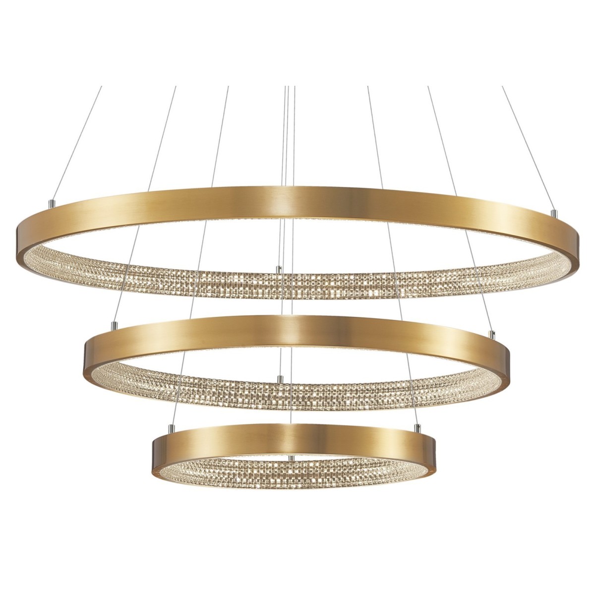 Niecodzienna lampa Luces Exclusivas MORON LE41699 - kolor lampy - antyczny mosiądz, materiał - aluminium/akryl