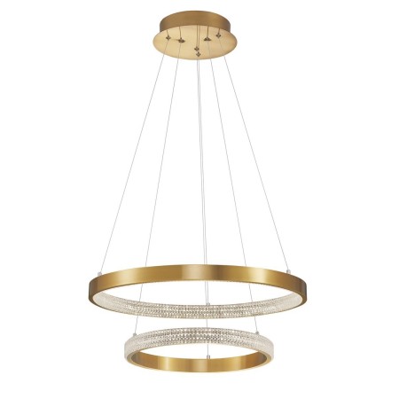 Piękna lampa Luces Exclusivas MORON LE41700 - kolor lampy - antyczny mosiądz, materiał - aluminium/akryl