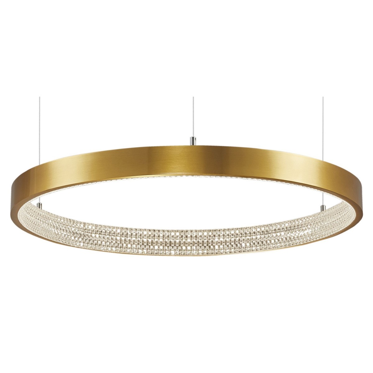 Niepowtarzalna lampa Luces Exclusivas MORON LE41704 - kolor lampy - antyczny mosiądz, materiał - aluminium/akryl