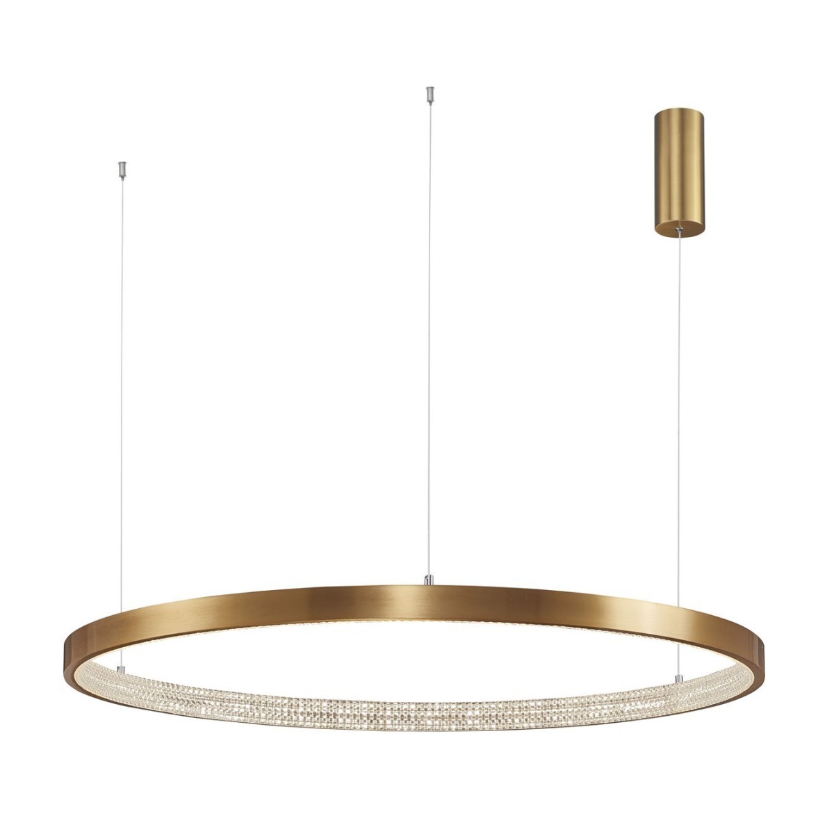 Piękna lampa Luces Exclusivas MORON LE41706 - kolor lampy - antyczny mosiądz, materiał - aluminium/akryl