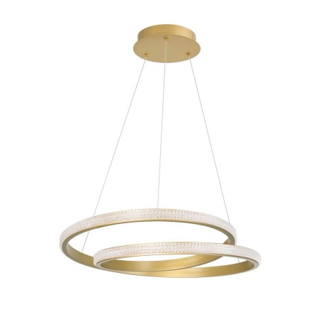 Niecodzienna lampa Luces Exclusivas OBERA LE41711 - kolor lampy - złoty mat, materiał - aluminium/akryl