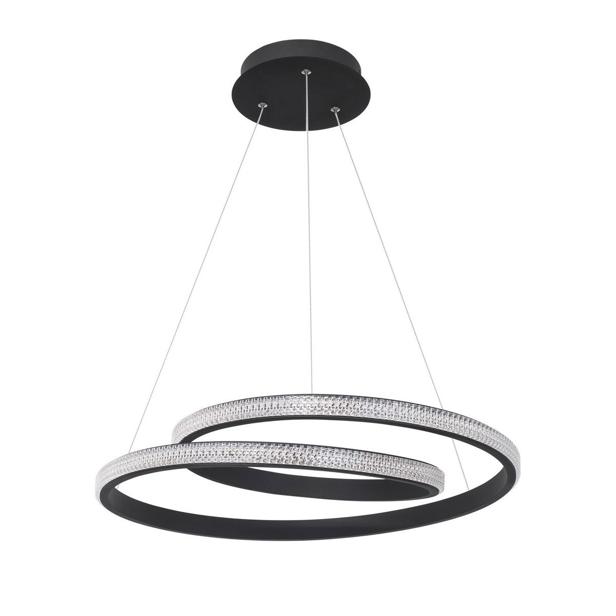Nowoczesna lampa Luces Exclusivas OBERA LE41713 - kolor lampy - czarny, materiał - aluminium/akryl