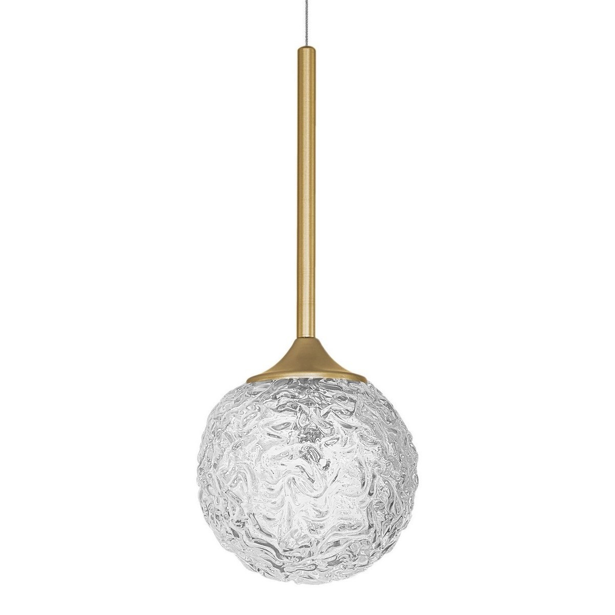 Niecodzienna lampa Luces Exclusivas PASTO LE41737 - kolor lampy - złoty mosiądz, materiał - szkło/stal