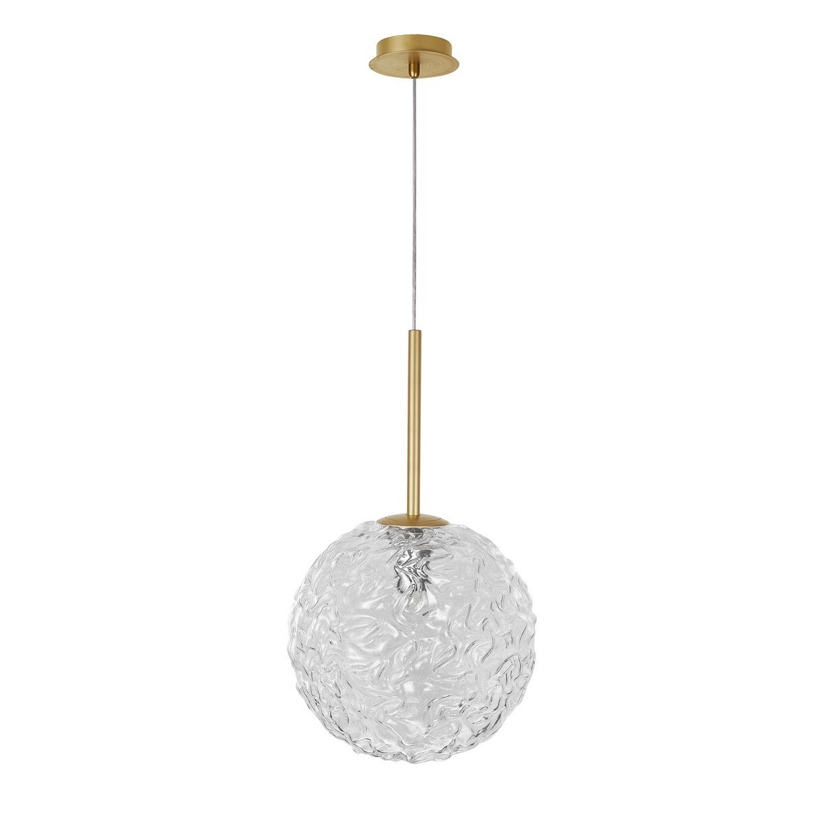 Piękna lampa Luces Exclusivas PASTO LE41738 - kolor lampy - złoty mosiądz, materiał - szkło/stal