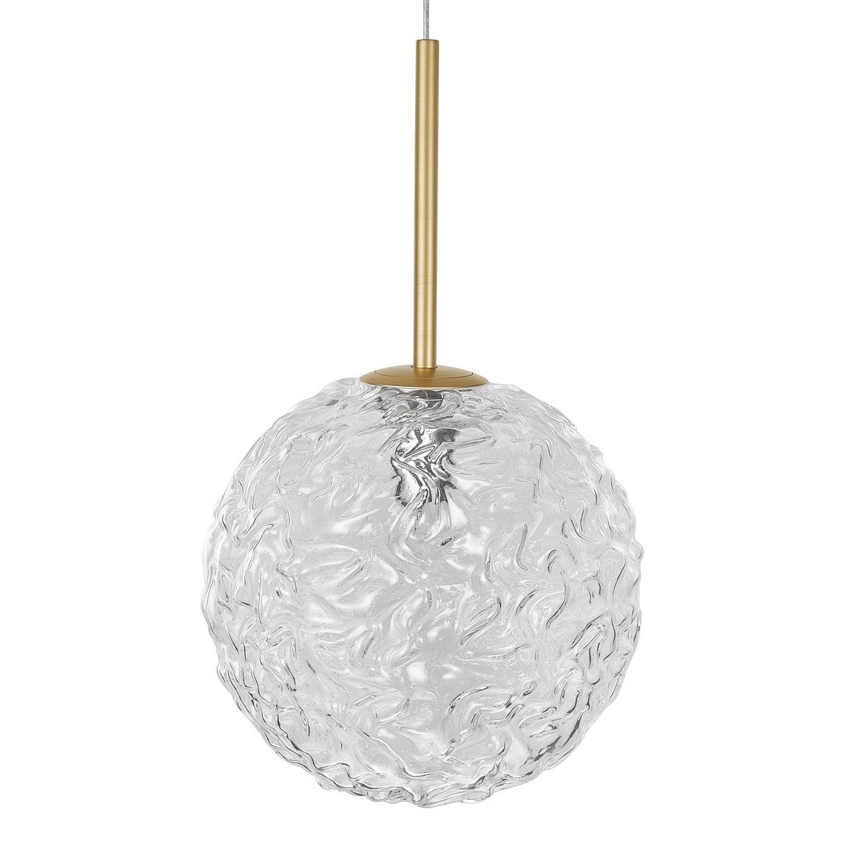 Piękna lampa Luces Exclusivas PASTO LE41738 - kolor lampy - złoty mosiądz, materiał - szkło/stal