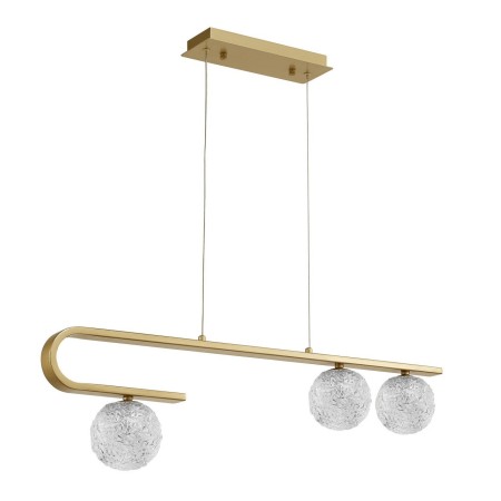 Nowoczesna lampa Luces Exclusivas PASTO LE41739 - kolor lampy - złoty mosiądz, materiał - szkło/stal