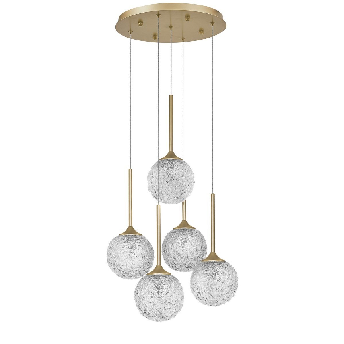 Stylowa lampa Luces Exclusivas PASTO LE41740 - kolor lampy - złoty mosiądz, materiał - szkło/stal