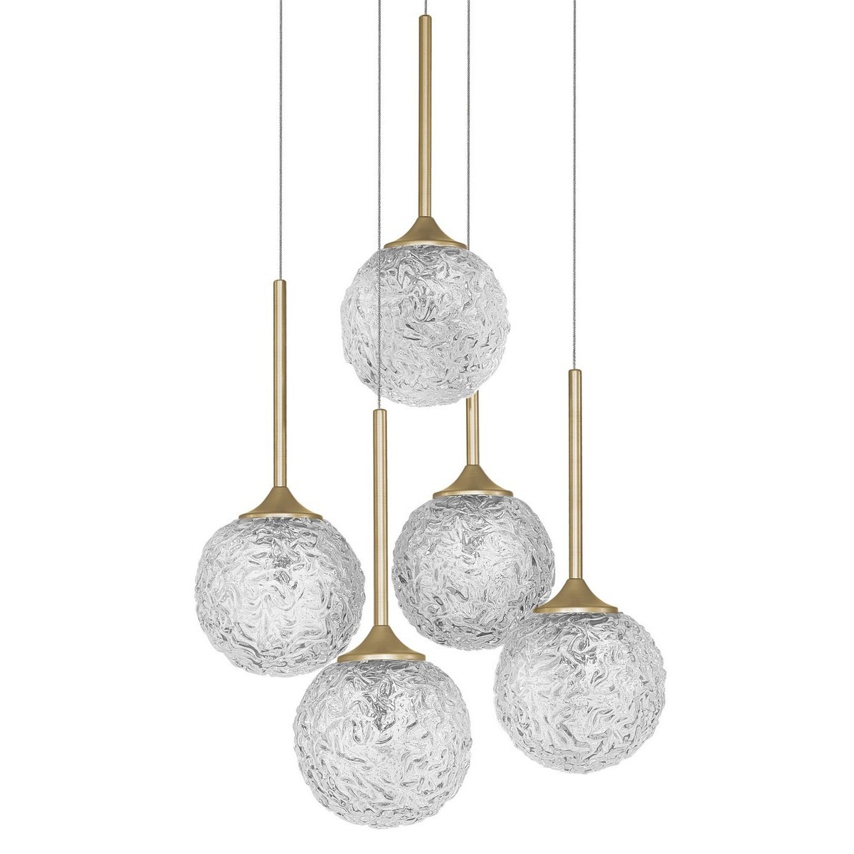 Stylowa lampa Luces Exclusivas PASTO LE41740 - kolor lampy - złoty mosiądz, materiał - szkło/stal