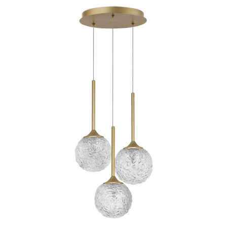 Wyjątkowa oprawa oświetleniowa Luces Exclusivas PASTO LE41741 - kolor lampy - złoty mosiądz, materiał - szkło/stal