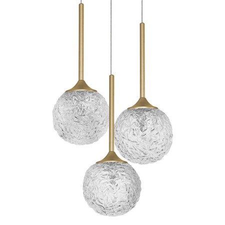 Wyjątkowa oprawa oświetleniowa Luces Exclusivas PASTO LE41741 - kolor lampy - złoty mosiądz, materiał - szkło/stal