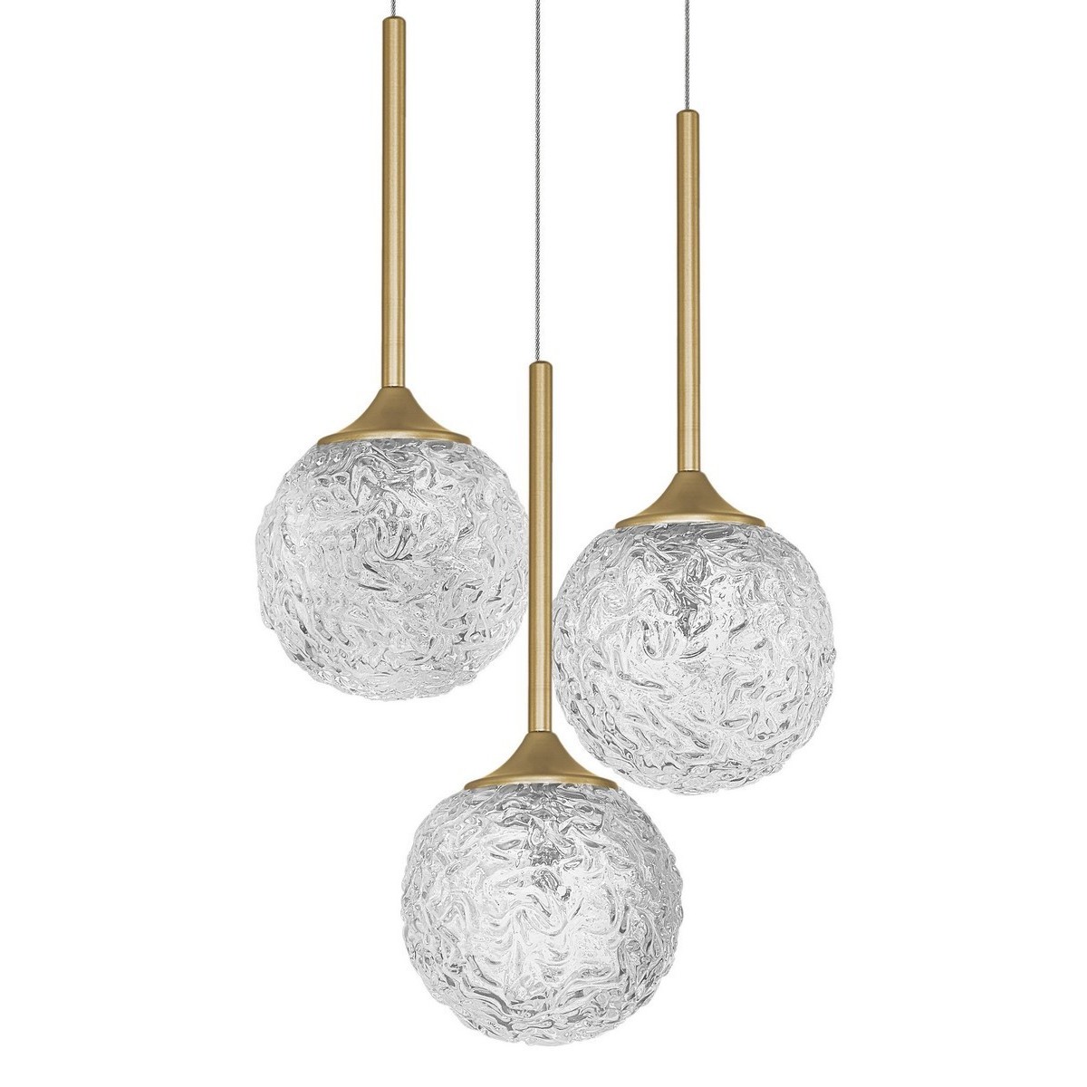 Wyjątkowa oprawa oświetleniowa Luces Exclusivas PASTO LE41741 - kolor lampy - złoty mosiądz, materiał - szkło/stal