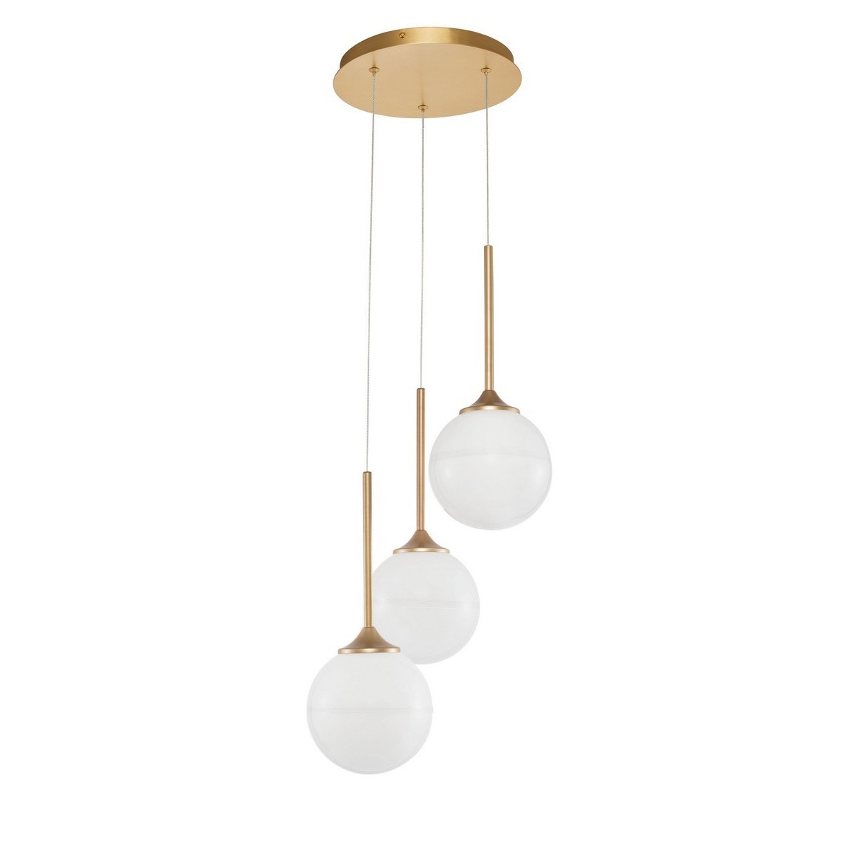 Wyjątkowa oprawa oświetleniowa Luces Exclusivas PEREZ LE41747 - kolor lampy - złoty/biały, materiał - szkło