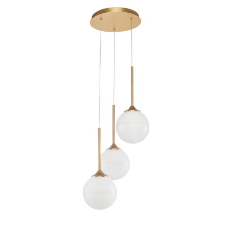 Wyjątkowa oprawa oświetleniowa Luces Exclusivas PEREZ LE41747 - kolor lampy - złoty/biały, materiał - szkło