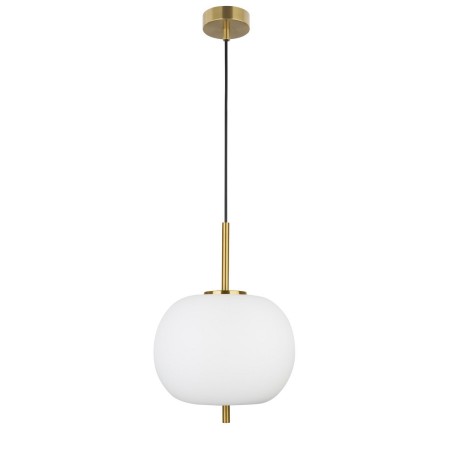 Niepowtarzalna lampa Luces Exclusivas PILAR LE41754 - kolor lampy - biały/antyczny mosiądz, materiał - metal/szkło