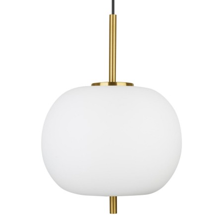 Niepowtarzalna lampa Luces Exclusivas PILAR LE41754 - kolor lampy - biały/antyczny mosiądz, materiał - metal/szkło