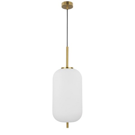 Niecodzienna lampa Luces Exclusivas PILAR LE41755 - kolor lampy - biały/antyczny mosiądz, materiał - metal/szkło