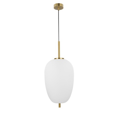 Piękna lampa Luces Exclusivas PILAR LE41756 - kolor lampy - biały/antyczny mosiądz, materiał - metal/szkło
