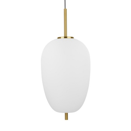 Piękna lampa Luces Exclusivas PILAR LE41756 - kolor lampy - biały/antyczny mosiądz, materiał - metal/szkło