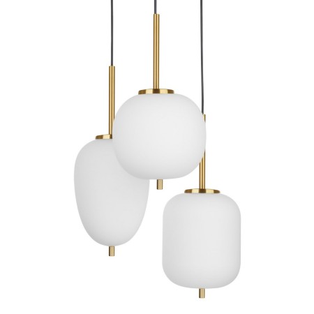 Niecodzienna lampa Luces Exclusivas PILAR LE41761 - kolor lampy - biały/antyczny mosiądz, materiał - metal/szkło