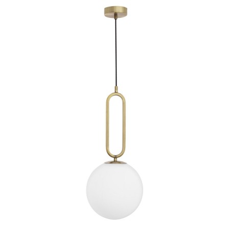 Piękna lampa Luces Exclusivas PINTO LE41762 - kolor lampy - biały/mosiądz, materiał - metal/szkło