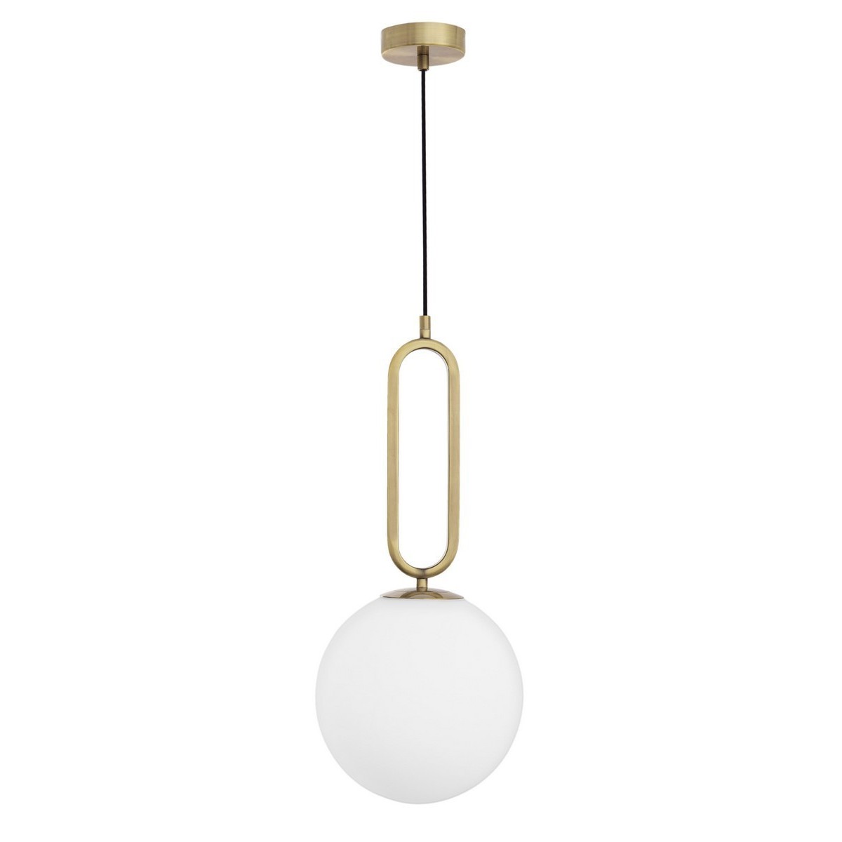 Piękna lampa Luces Exclusivas PINTO LE41762 - kolor lampy - biały/mosiądz, materiał - metal/szkło