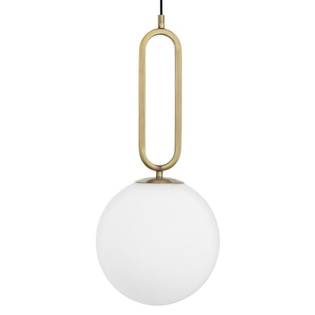 Piękna lampa Luces Exclusivas PINTO LE41762 - kolor lampy - biały/mosiądz, materiał - metal/szkło