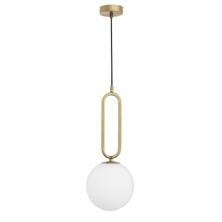 Stylowa lampa Luces Exclusivas PINTO LE41764 - kolor lampy - biały/mosiądz, materiał - metal/szkło