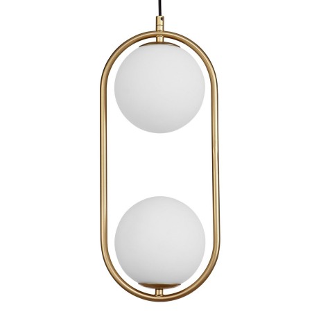 Niepowtarzalna lampa Luces Exclusivas RENGO LE41772 - kolor lampy - złoty mosiądz, materiał - metal/szkło