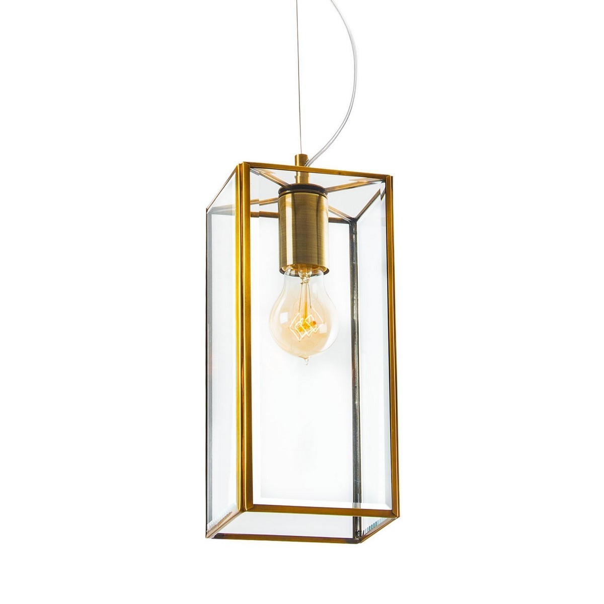 Niecodzienna lampa Luces Exclusivas SALTA LE41779 - kolor lampy - antyczny mosiądz, materiał - metal/szkło