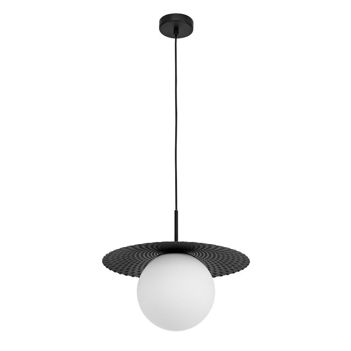 Nowoczesna lampa Luces Exclusivas SALTO LE41781 - kolor lampy - czarny mat, materiał - metal/szkło