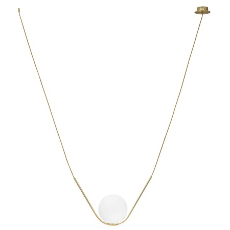 Wyjątkowa oprawa oświetleniowa Luces Exclusivas SORIA LE41783 - kolor lampy - opal/mosiądz, materiał - metal/szkło