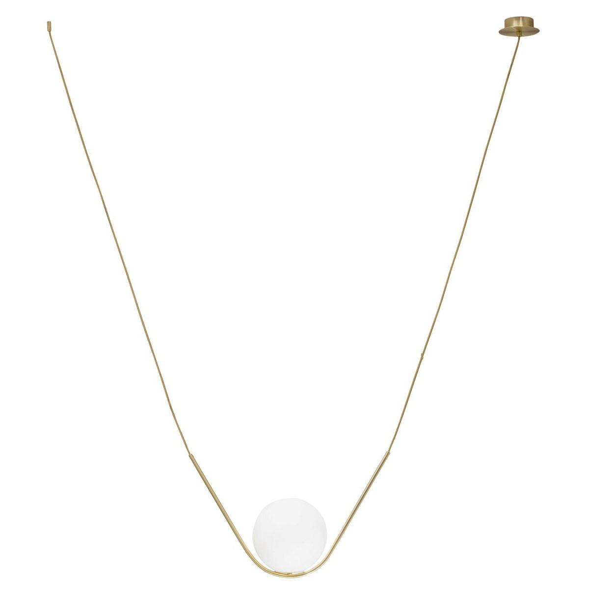 Wyjątkowa oprawa oświetleniowa Luces Exclusivas SORIA LE41783 - kolor lampy - opal/mosiądz, materiał - metal/szkło