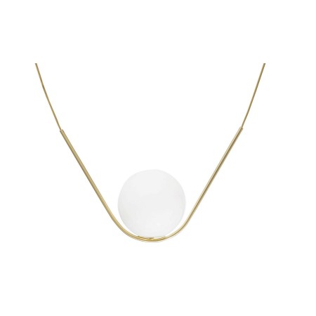 Wyjątkowa oprawa oświetleniowa Luces Exclusivas SORIA LE41783 - kolor lampy - opal/mosiądz, materiał - metal/szkło