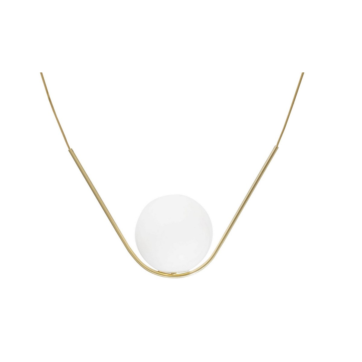 Wyjątkowa oprawa oświetleniowa Luces Exclusivas SORIA LE41783 - kolor lampy - opal/mosiądz, materiał - metal/szkło