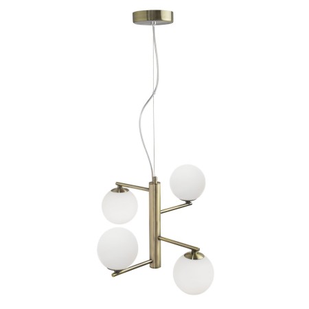 Niepowtarzalna lampa Luces Exclusivas TALCA LE41790 - kolor lampy - opal/mosiądz, materiał - metal/szkło