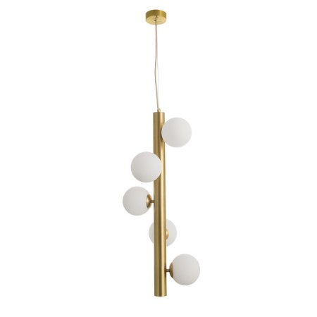 Piękna lampa Luces Exclusivas TIGRE LE41792 - kolor lampy - biały/antyczny mosiądz, materiał - metal/szkło
