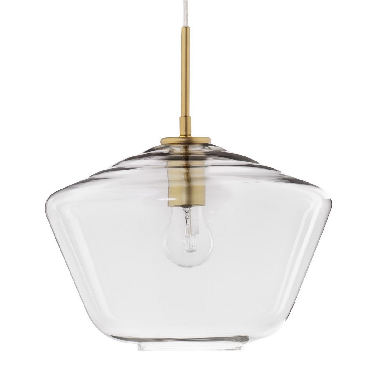 Stylowa lampa Luces Exclusivas TULUA LE41794 - kolor lampy - złoty/transparentny, materiał - metal/szkło