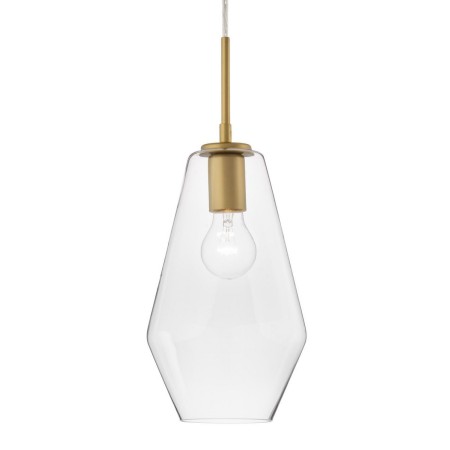 Niepowtarzalna lampa Luces Exclusivas TULUA LE41796 - kolor lampy - złoty/transparentny, materiał - metal/szkło