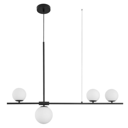 Niecodzienna lampa Luces Exclusivas TURBO LE41801 - kolor lampy - biały/czarny, materiał - metal/szkło