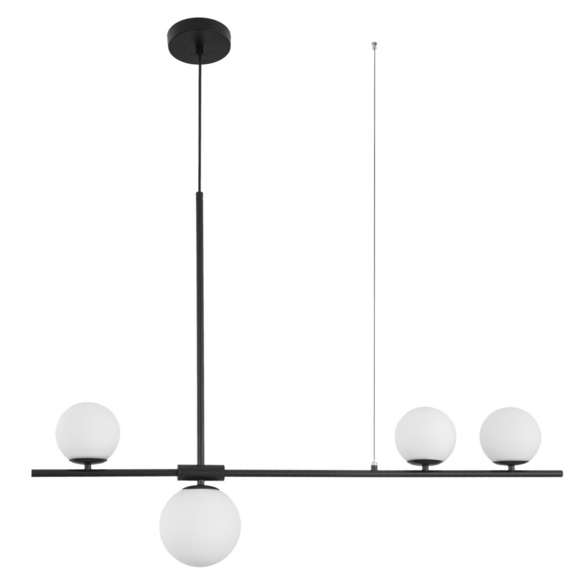 Niecodzienna lampa Luces Exclusivas TURBO LE41801 - kolor lampy - biały/czarny, materiał - metal/szkło