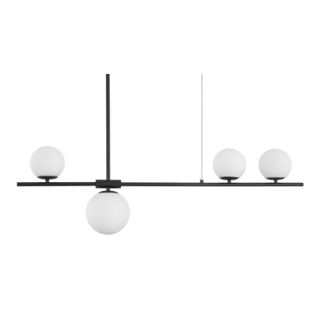 Niecodzienna lampa Luces Exclusivas TURBO LE41801 - kolor lampy - biały/czarny, materiał - metal/szkło