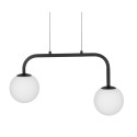 Stylowa lampa Luces Exclusivas UBEDA LE41804 - kolor lampy - czarny/biały, materiał - metal/aluminium/szkło