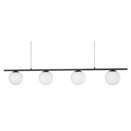 Niepowtarzalna lampa Luces Exclusivas UBEDA LE41806 - kolor lampy - czarny/biały, materiał - metal/aluminium/szkło