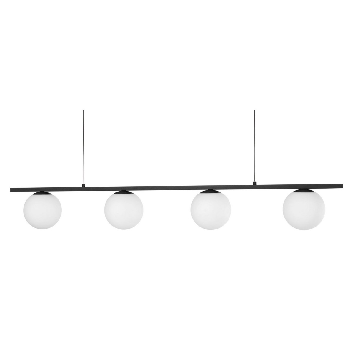 Niepowtarzalna lampa Luces Exclusivas UBEDA LE41806 - kolor lampy - czarny/biały, materiał - metal/aluminium/szkło