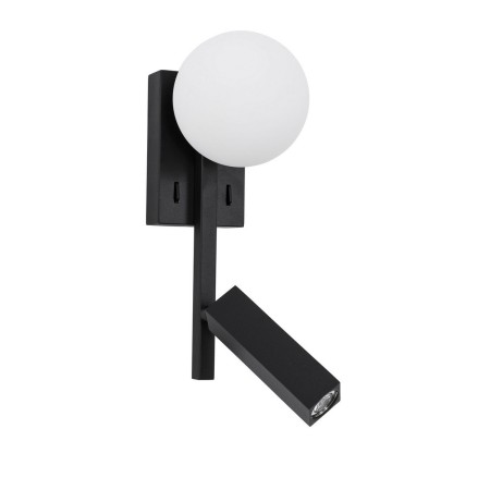 Niecodzienna lampa Luces Exclusivas UBEDA LE41807 - kolor lampy - czarny/biały, materiał - metal/aluminium/szkło