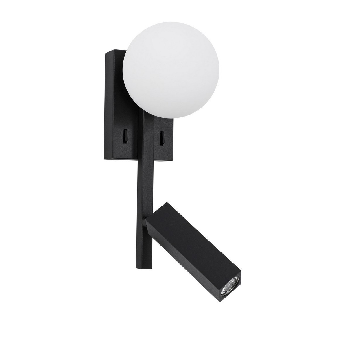 Niecodzienna lampa Luces Exclusivas UBEDA LE41807 - kolor lampy - czarny/biały, materiał - metal/aluminium/szkło